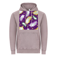 Vintage Zinc Mardi Gras Feathers seamless pattern Vintage Hoodie - BundleAndBundleShop