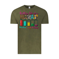 Vintage Olive Battery Life Of A Mama Vintage Tee - BundleAndBundleShop