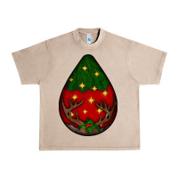 French Oak Christmas  teardrop Urban Heavy Tee - BundleAndBundleShop