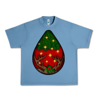 Pebble Blue Christmas  teardrop Urban Heavy Tee - BundleAndBundleShop