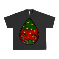 Pigment Black Christmas  teardrop Urban Heavy Tee - BundleAndBundleShop