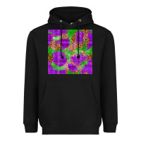 Black Mardi Gras leopard Seamless Pattern Heavyweight Hoodie - FaDigitalArtStudio