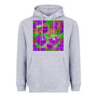 Heather Grey Mardi Gras leopard Seamless Pattern Heavyweight Hoodie - FaDigitalArtStudio