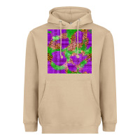 Mushroom Mardi Gras leopard Seamless Pattern Heavyweight Hoodie - FaDigitalArtStudio