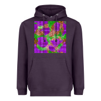 Plum Mardi Gras leopard Seamless Pattern Heavyweight Hoodie - FaDigitalArtStudio