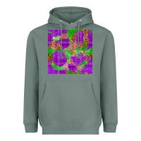 Sage Mardi Gras leopard Seamless Pattern Heavyweight Hoodie - FaDigitalArtStudio