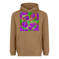 Toasted Coconut Mardi Gras leopard Seamless Pattern Heavyweight Hoodie - FaDigitalArtStudio