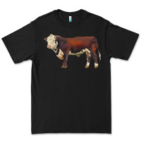 Black hereford bull Premium Tee - LillyAllenDesigns