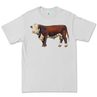 Dove Grey hereford bull Premium Tee - LillyAllenDesigns