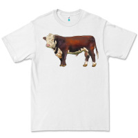 White hereford bull Premium Tee - LillyAllenDesigns