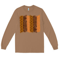 Toasted Coconut Western Wood Glitter Vintage Pattern Long Sleeve Tee - Bettercallsaul