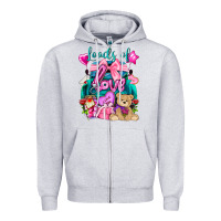 Heather Grey Loads of love truck Valentine's Day Zipper Hoodie - HowdyJamesFarm