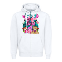 White Loads of love truck Valentine's Day Zipper Hoodie - HowdyJamesFarm