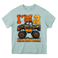 Arona i'm two this is how i roll monster truck birthday Heavy Core Tee - Jasminsmagicworld