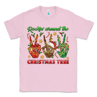 Bubblegum Pink Rockin' Around The Christmas Tree Classic Tee - BundleAndBundleShop