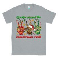 Heather Grey Rockin' Around The Christmas Tree Classic Tee - BundleAndBundleShop