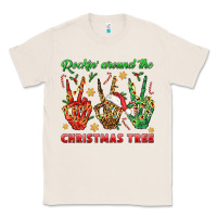 Natural Rockin' Around The Christmas Tree Classic Tee - BundleAndBundleShop