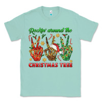Seafoam Rockin' Around The Christmas Tree Classic Tee - BundleAndBundleShop