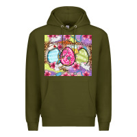 Army Green Easter eggs Nurse Premium Hoodie - OliviaCreatesArt