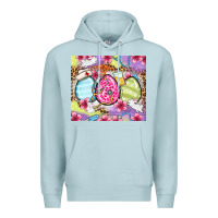 Blue Mist Easter eggs Nurse Premium Hoodie - OliviaCreatesArt