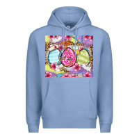 Colony Blue Easter eggs Nurse Premium Hoodie - OliviaCreatesArt