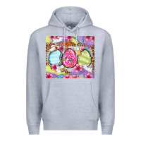 Heather Grey Easter eggs Nurse Premium Hoodie - OliviaCreatesArt