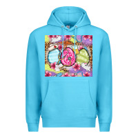 Ocean Blue Easter eggs Nurse Premium Hoodie - OliviaCreatesArt