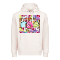 Pale Pink Easter eggs Nurse Premium Hoodie - OliviaCreatesArt