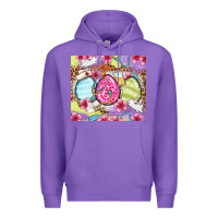 Purple Easter eggs Nurse Premium Hoodie - OliviaCreatesArt