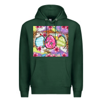 Sports Green Easter eggs Nurse Premium Hoodie - OliviaCreatesArt