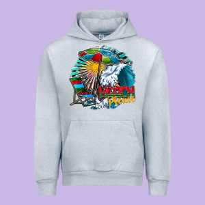 Beach Please Urban Hoodie Designed By Cowhidedigitalart