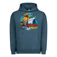 Pigment Midnight Navy beach please Urban Hoodie - CowhideDigitalArt