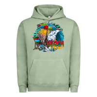 Pigment Oil Green beach please Urban Hoodie - CowhideDigitalArt