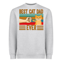 Heather Grey Best Cat Dad Ever Heavyweight Sweatshirt - Bettercallsaul