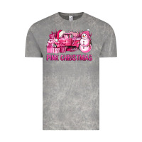 Cloud Rock Pink Christmas Truck Vintage Tee - BundleAndBundleShop
