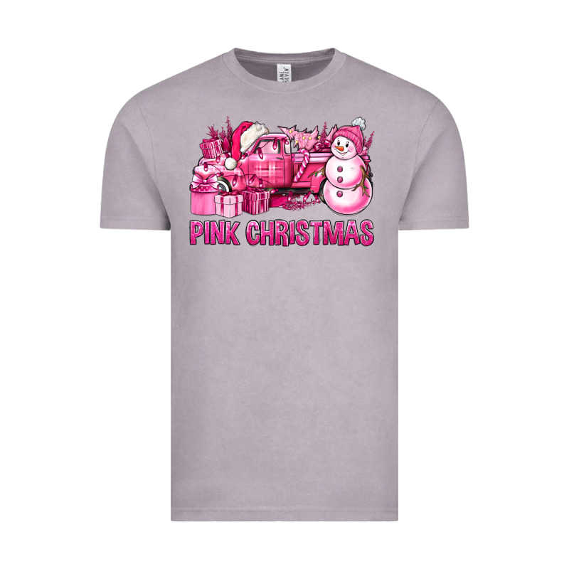 Pink Christmas Truck Vintage Tee by BundleAndBundleShop | Teevron