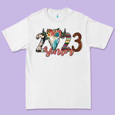 2023 Senior Bull Skull Premium Tee Designed By Jahusdesignshop