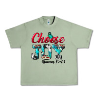 Oil Green Choose Joy Urban Heavy Tee - BundleAndBundleShop