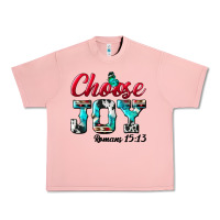 Salmon Choose Joy Urban Heavy Tee - BundleAndBundleShop