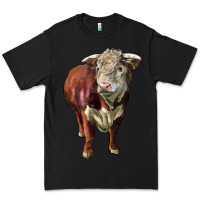 Black hereford bull face Premium Tee - LillyAllenDesigns