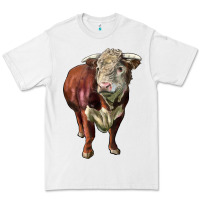 White hereford bull face Premium Tee - LillyAllenDesigns