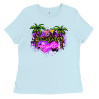 Baby Blue summer night Ladies Tee - NancyCooperArtShop