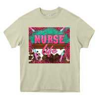 Mossy western nurse life needle Heavy Core Tee - BarkalooDesign