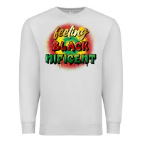 Dove Grey Feeling blacknificent Premium Sweatshirt - FaDigitalArtStudio