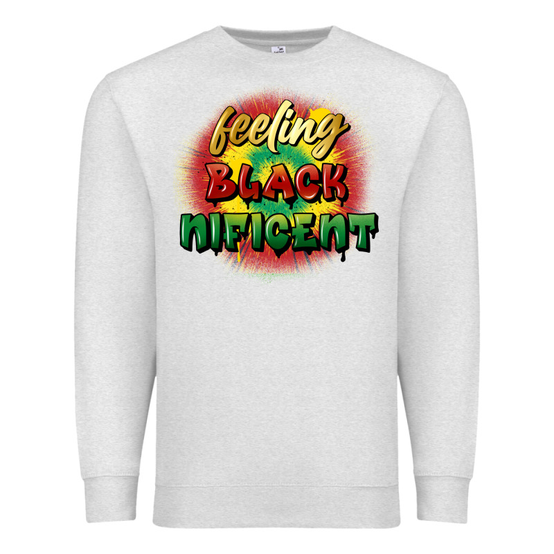 Feeling Blacknificent Premium Sweatshirt by FaDigitalArtStudio | Teevron
