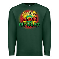 Sports Green Feeling blacknificent Premium Sweatshirt - FaDigitalArtStudio