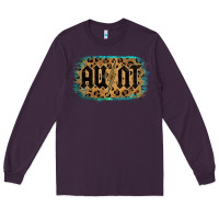 Plum Leopard Pattern Aunt Tried Long Sleeve Tee - Bettercallsaul