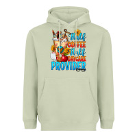 Matcha Half coffee half daycare provider Heavyweight Hoodie - FaDigitalArtStudio