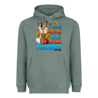 Sage Half coffee half daycare provider Heavyweight Hoodie - FaDigitalArtStudio