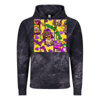 Cloud Black Mardi gras gnomies seamless pattern Vintage Hoodie - BundleAndBundleShop